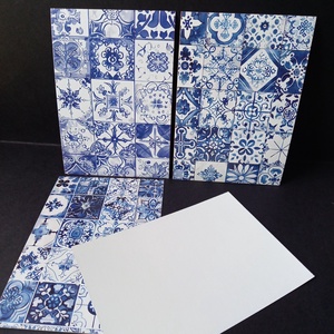 Csempe mintájú képek dekoráláshoz 4 db 10x14,5 cm - kellékek & szerszámok - dekorációs kellékek - egyéb kellékek - Meska.hu