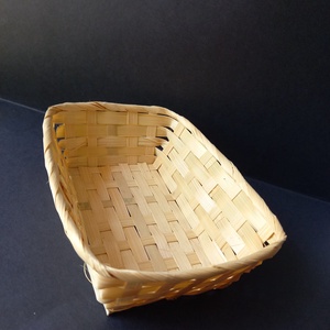 18x13x5 cm szögletes formájú kosárka dekoráláshoz , Kellékek & szerszámok, Hobby fa alapanyag, Egyéb fatermék, , MESKA