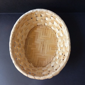 20,5x17x7,5 cm ovális formájú kosárka dekoráláshoz , Kellékek & szerszámok, Hobby fa alapanyag, Egyéb fatermék, , MESKA