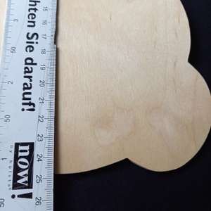 25x19 cm maci formájú natúr fa dekorációs alapanyag  - kellékek & szerszámok - hobby fa alapanyag - rétegelt lemez, fa alap - Meska.hu