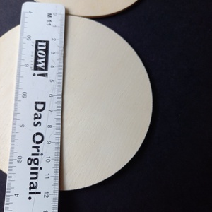 12 cm átmérőjű 2 daranos kör formájú natúr fa dekorációs alapanyag  - kellékek & szerszámok - hobby fa alapanyag - fakorong - Meska.hu