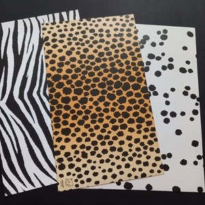 Állatos zebra, gepárd, dalmata mintájú karton lapok dekoráláshoz  - Meska.hu