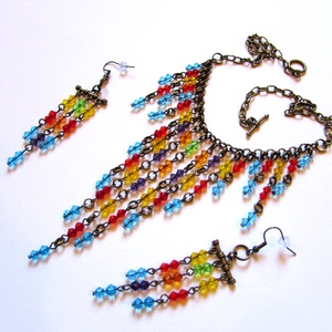 AKCIÓ! Party a medencénél - szett - ékszer - ékszerszett - Meska.hu