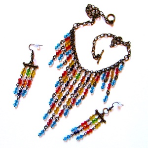 AKCIÓ! Party a medencénél - szett - ékszer - ékszerszett - Meska.hu