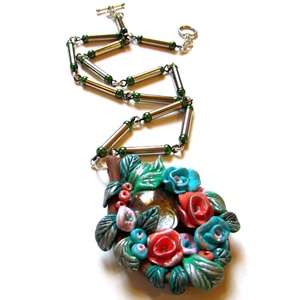 AKCIÓ! Gülbahar kertje - nyaklánc - ékszer - nyaklánc - medálos nyaklánc - Meska.hu