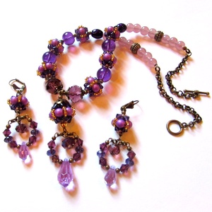 Tavaszi lillanás, csak úgy! - szett AKCIÓ! - ékszer - ékszerszett - Meska.hu