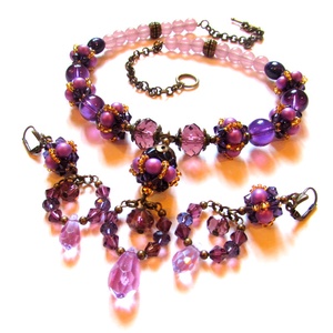 Tavaszi lillanás, csak úgy! - szett AKCIÓ! - ékszer - ékszerszett - Meska.hu