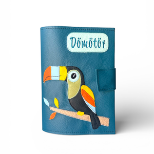 Patrol alapon tukán mintás eü kiskönyv borító, Táska & Tok, Pénztárca & Más tok, Kártyatartó & Irattartó, Varrás, Hímzés, MESKA