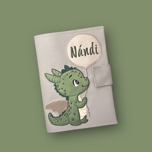 Sárkány mintás eü kiskönyv borító, Táska & Tok, Pénztárca & Más tok, Kártyatartó & Irattartó, Varrás, MESKA