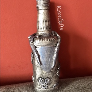 Octopus steampunk mini whiskey-s üveg - Meska.hu