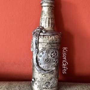 Octopus steampunk mini whiskey-s üveg -  - Meska.hu