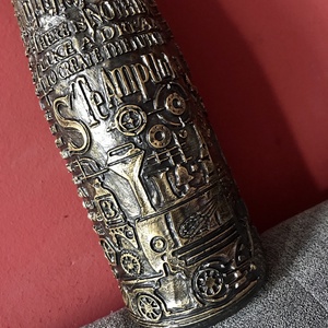 Locomotiv steampunk üveg férfiaknak, vasutasoknak 1L - Meska.hu