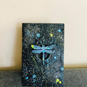 Fortuna Szitakötős mixed-media könyvdoboz - Meska.hu