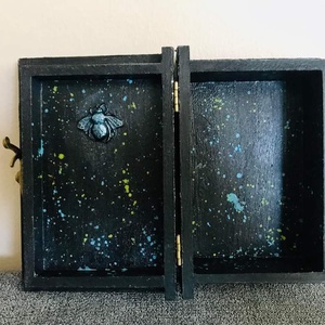 Fortuna Szitakötős mixed-media könyvdoboz - otthon & életmód - tárolás & rendszerezés - doboz - Meska.hu