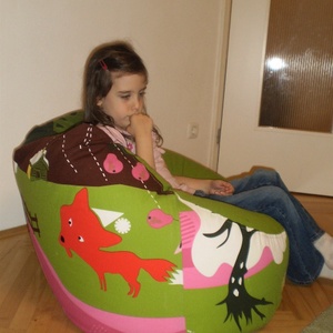 Rókás babzsák-kanapé ovisoknak -  - Meska.hu