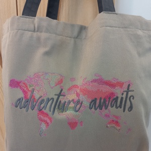 Kis vászontáska térkép hímzéssel - táska & tok - bevásárlás & shopper táska - shopper, textiltáska, szatyor - Meska.hu Kis vászontáska térkép hímzéssel - táska & tok - bevásárlás & shopper táska - shopper, textiltáska, szatyor - Meska.hu