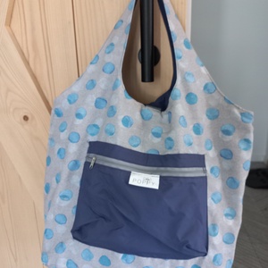 Poppy összecsukható bevásárlótáska / kk pöttyös - táska & tok - bevásárlás & shopper táska - shopper, textiltáska, szatyor - Meska.hu