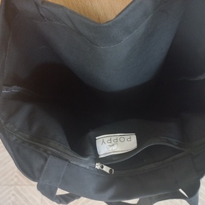 Hímzett vászontáska / fekete kutyás - táska & tok - bevásárlás & shopper táska - shopper, textiltáska, szatyor - Meska.hu