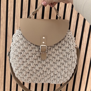 Horgolt crossbody táska , Táska & Tok, Kézitáska & válltáska, Vállon átvethető táska, Horgolás, MESKA