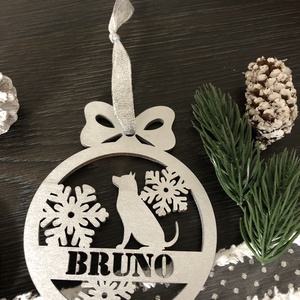 Kutyás neves karácsonyi dísz - Meska.hu