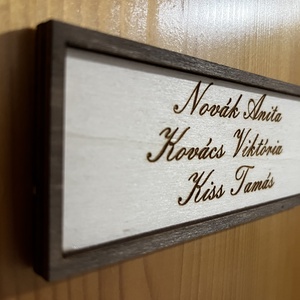 Névtábla ajtóra - otthon & életmód - ház & kert - névtábla - Meska.hu