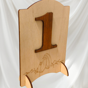 Esküvői Asztalszám Tábla � Rusztikus Fa, Gravírozott Gyűrű Motívummal (1-től 20-ig választható) - esküvő - dekoráció - asztaldísz - Meska.hu