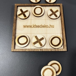 Fa Amőba játék � családi logikai kihívás minden korosztálynak, Játék & Sport, Készségfejlesztő és Logikai játék, Logikai játékok, Gravírozás, pirográfia, MESKA