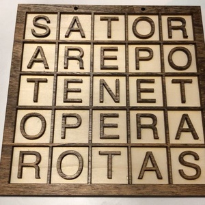 Fa Sator négyzet palindrom � ókori latin dekoráció, Otthon & Életmód, Dekoráció, Fali és függő dekoráció, Falra akasztható dekor, , MESKA