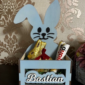 Egyedi neves húsvéti fa csokikosár � személyre szabott édességgyűjtő - otthon & életmód - dekoráció - húsvéti asztaldíszek - Meska.hu