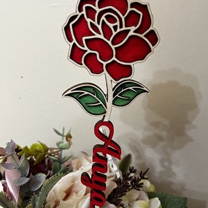 Örök fa rózsa dekoráció Anya felirattal � szívhez szóló ajándék Anyák napjára, Otthon & Életmód, Dekoráció, Virágdekoráció, Virágdíszítő kellékek, , MESKA