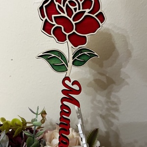 Örök fa rózsa dekoráció Mama felirattal � szívhez szóló ajándék Anyák napjára, Otthon & Életmód, Dekoráció, Virágdekoráció, Virágdíszítő kellékek, , MESKA