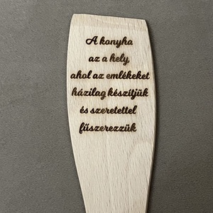 A konyha az otthon szíve � Gravírozott Fa Fakanál Idézettel � Fali Dekoráció, Otthon & Életmód, Konyhafelszerelés, tálalás, Sütés, főzés, Fakanál & Fakanáltartó, , MESKA