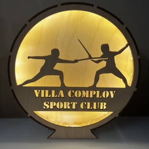 Vívó LED Asztali Lámpa és Hangulatfény � Egyedi Névvel, Egyesülettel vagy Szöveggel 3D Fa Világító Dekoráció - otthon & életmód - lámpa - asztali lámpa - Meska.hu