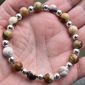 Jáspis /hematit karkötő - Meska.hu