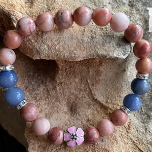 Aventurin karkötő virággal - Meska.hu