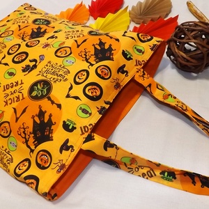 Minden nap Halloween, ünnepi mintájú szatyor - Kis méret - otthon & életmód - dekoráció - halloween - halloweeni jelmez és kiegészítők - Meska.hu