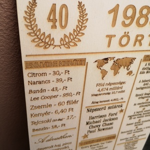 40 éves jubileum, azaz 1983-ban történt - otthon & életmód - dekoráció - kép & falikép - táblakép - Meska.hu