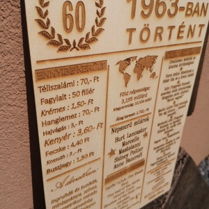 60 éves jubileum, azaz 1963-ban történt - otthon & életmód - dekoráció - kép & falikép - táblakép - Meska.hu