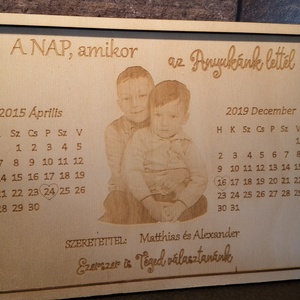 A nap, amikor az Anyukánk lettél tábla - otthon & életmód - dekoráció - kép & falikép - fából készült kép - Meska.hu