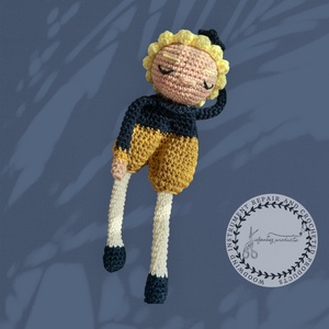 Horgolt szundi herceg, Baba - mama, Baba játékok, Szundikendő, alvóka, Horgolás, Varrás, MESKA