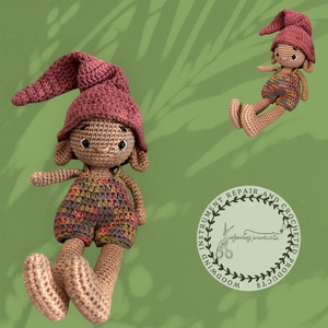 Horgolt manó fiú, Játék & Sport, Plüssállat & Játékfigura, Manó, Horgolás, Varrás, MESKA