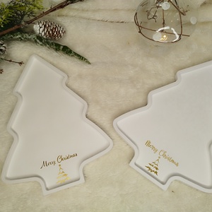 Karácsonyi tálca  - karácsony - karácsonyi lakásdekoráció - ünnepi asztaldekoráció - Meska.hu