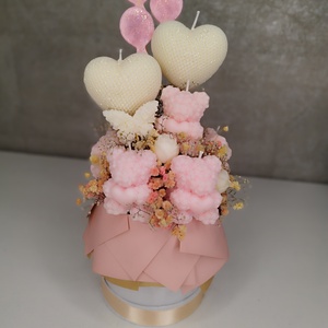 Virággyertya box  - kellékek & szerszámok - dekorációs kellékek - dekorációs gyertya - Meska.hu