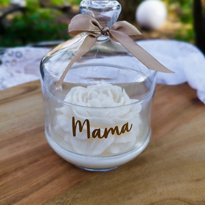 Illatgyertya üveg búr�ban , Kellékek & szerszámok, Dekorációs kellékek, Dekorációs gyertya, Gyertya-, mécseskészítés, MESKA