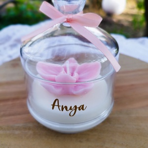 Illatgyertya üveg búr�ban  - kellékek & szerszámok - dekorációs kellékek - dekorációs gyertya - Meska.hu