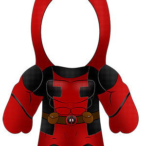 Deadpool egyedi arcképes plüssfigura, Játék & Sport, Plüssállat & Játékfigura, Ember, Varrás, Meska