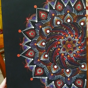 'Egyensúly' Mandala, Művészet, Festmény, Akril, Festészet, MESKA
