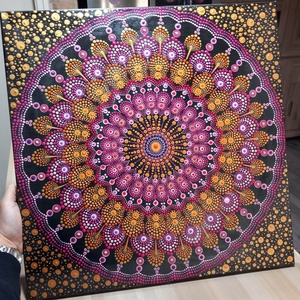 Tavasz Mandala, Művészet, Festmény, Akril, , MESKA