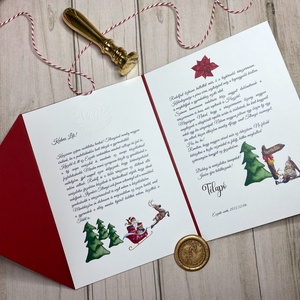 Névre szóló levél a Mikulástól /Télapótól! - karácsony - mikulás - mikulás ajándékok - Meska.hu