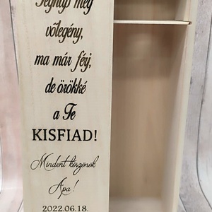 Szülőköszöntő bortartó - esküvő - emlék & ajándék - szülőköszöntő ajándék - Meska.hu
